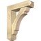 Ekena Millwork Olympic Craftsman Rough Sawn Bracket w/ Offset Brace, Douglas Fir, 6"W x 22"D x 26"H BKT0604X22X26OLY04RDF - alternate 1